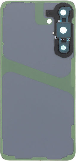 Battery Cover Battery Door + Battery Door Adhesive + Back Camera Lens Bezel Blue for Galaxy S24+