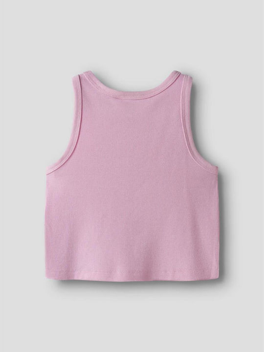 Kids' Crop Top Sleeveless Pink