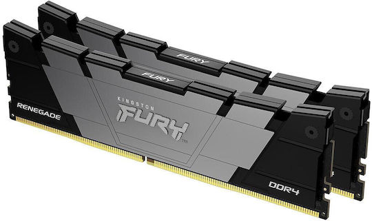 Kingston Fury Renegade DDR4 32GB RAM με 4x8GB Modules και Ταχύτητα 3600 για Desktop