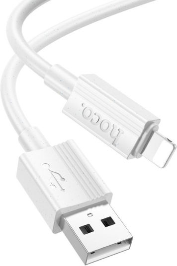 Hoco USB-A to Lightning Cable Λευκό 1m (HC-X107L-WH)