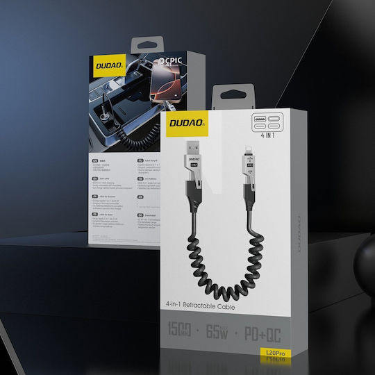 Dudao USB-A Zu Lightning Kabel 65W Schwarz 304004-195969
