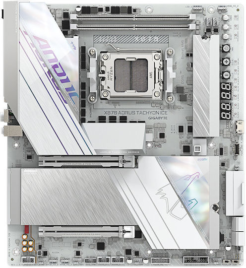 Gigabyte X870 Aorus Tachyon ICE Wi-Fi Motherboard Extended ATX with AMD AM5 Socket