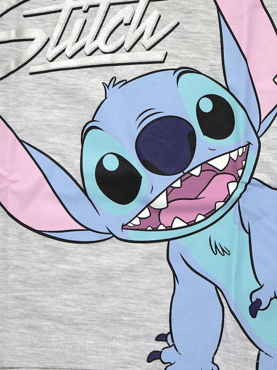 Παιδική Μπλούζα Μακρυμάνικη Grey Lilo Stitch