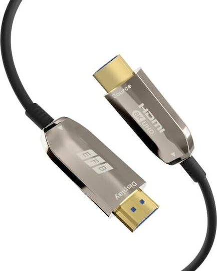 EFB HDMI 2.1 Ultra High Speed 48Gbps 4K 120Hz HDR VRR Kabel HDMI-Stecker - HDMI-Stecker 30m Schwarz