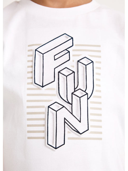 Tricou pentru copii Alb Fun