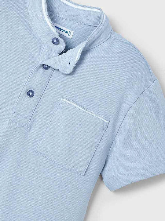 Kids' Polo Short Sleeve Sky Blue