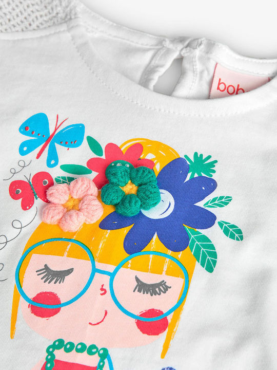 Kids Top Short-sleeved White
