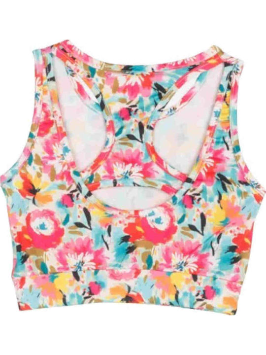 Kinder-Crop-Top Ärmellos Rosa