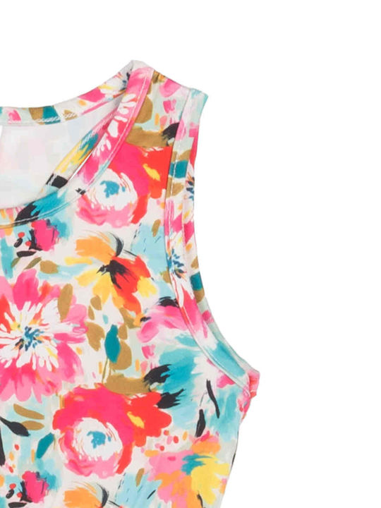 Kinder-Crop-Top Ärmellos Rosa