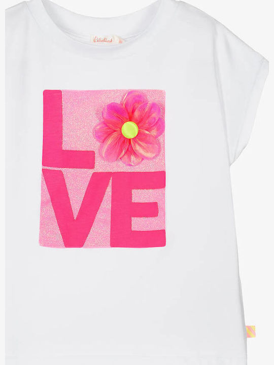 Kids Short-Sleeved White Blouse