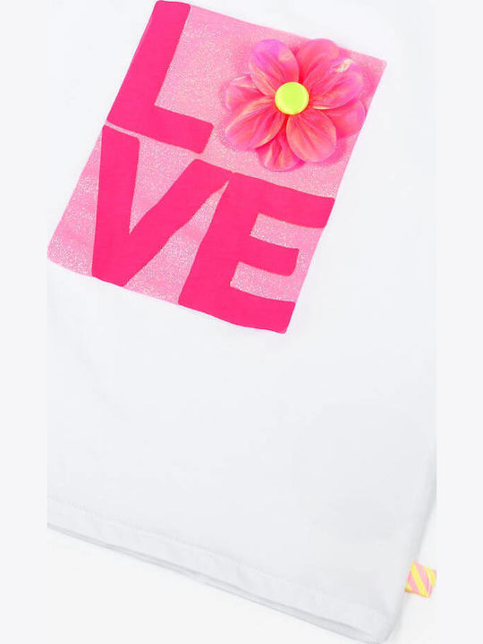 Kids Short-Sleeved White Blouse