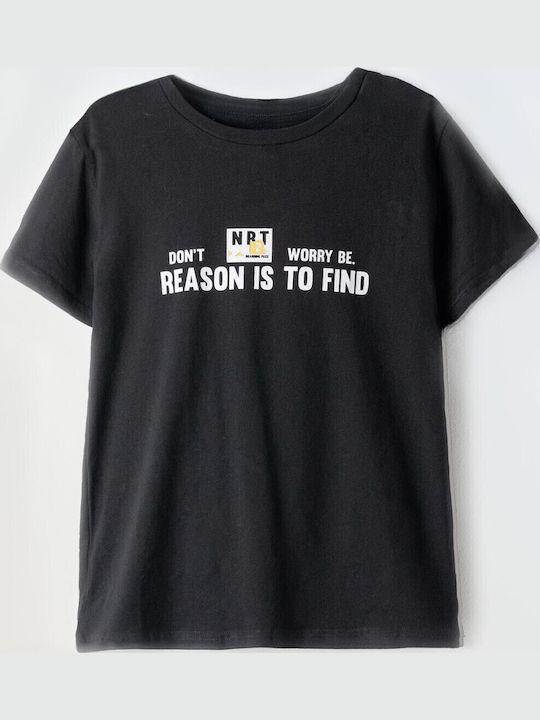 Kinder-T-Shirt Schwarz