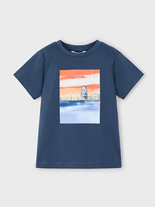 Set Kinder-T-Shirts Blau - Weiß Windsurf