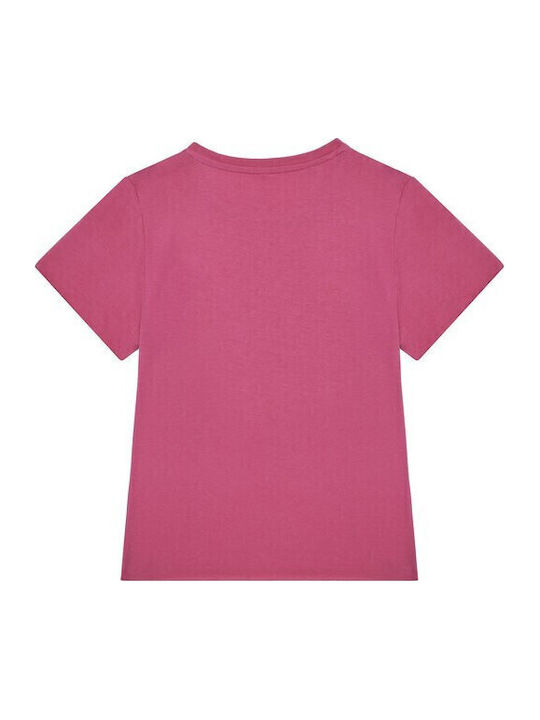 Παιδικό Crop Top Κοντομάνικο Φούξια