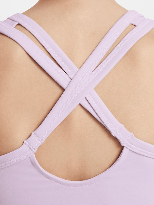Kinder-Crop-Top Dri-Fit Ärmellos Flieder