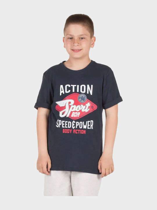 Kinder-T-Shirt Marineblau