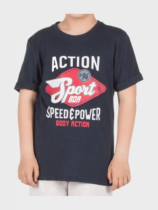 Kinder-T-Shirt Marineblau
