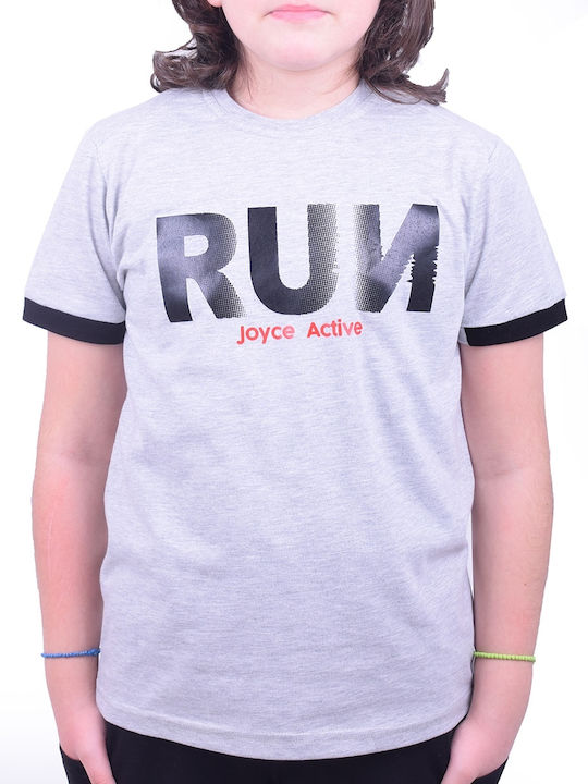 Kids' T-shirt Gray Run