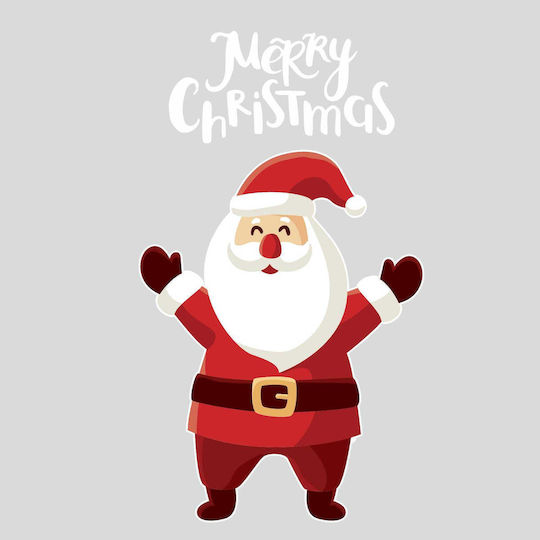 Weihnachtsaufkleber Santa Claus Frohe Weihnachten 60x105