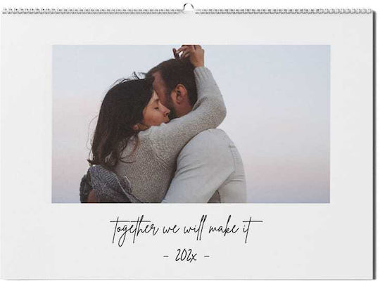 Ημερολόγιο Together We Will Make It Επιτραπέζιο 15x20