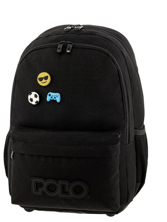 Polo Backpack School Bag Backpack Kindergarten Black 7.5Liters 2025