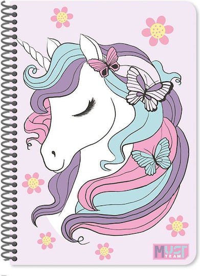 Must Team Spiral Notebooks Ruled A4 30 Sheets 8pcs (Μiscellaneous colours)