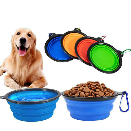 Schalen aus Silikon Futter & Wasser für Hund & Katze 350ml in Grün Farbe