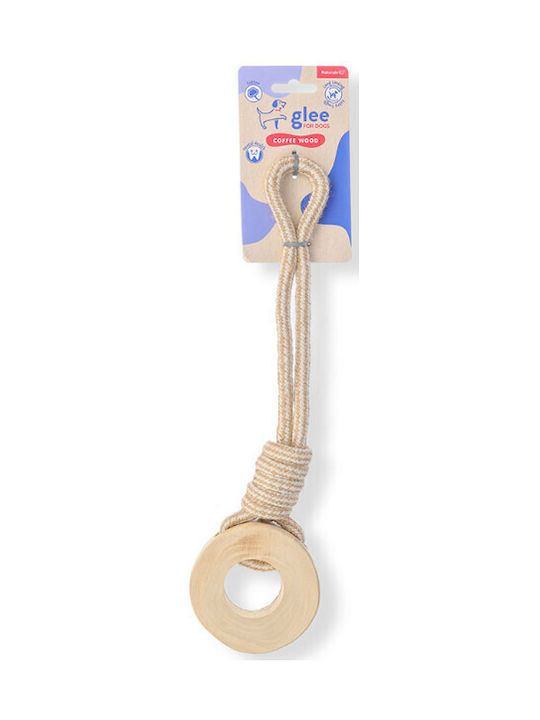 Παιχνίδι Σκύλου Glee Wheel Cotton Rope & Coffe Wood 31cm 91170