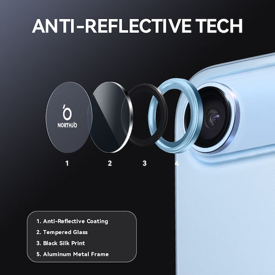 Northjo Camera Protection Tempered Glass Blue for the Apple iPhone Air