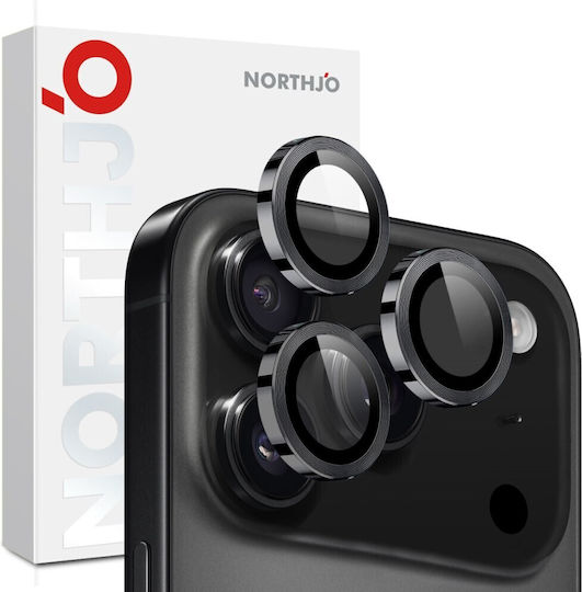 Northjo Camera Protection Tempered Glass Black for the Apple iPhone 17 Pro