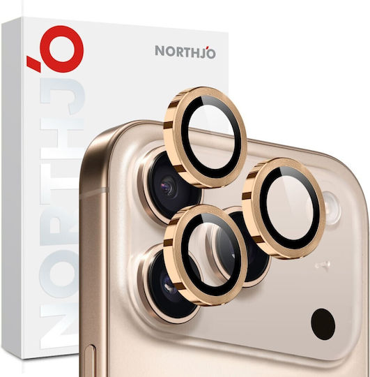 Northjo Camera Protection Tempered Glass Gold for the Apple iPhone 17 Pro