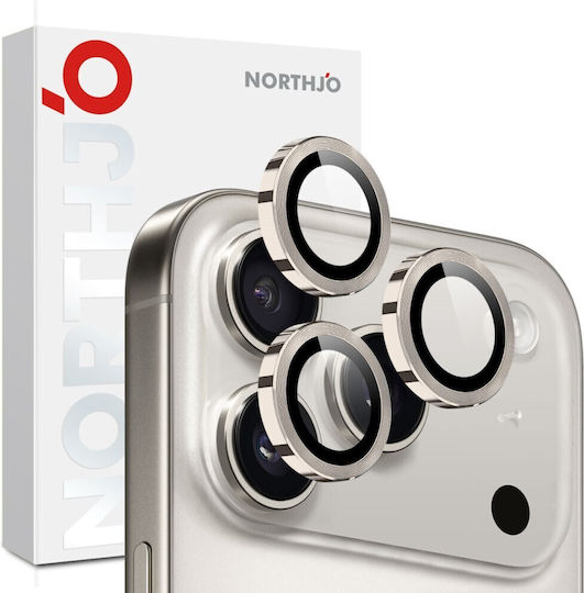 Apple Iphone 17 Pro Northjo Κρίκοι Προστασίας Κάμερα Grey