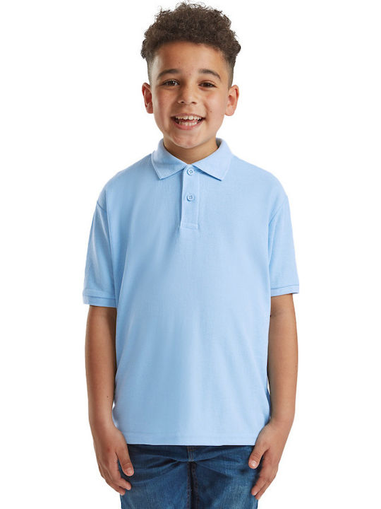 Kinderpolo Kurzarm Hellblau