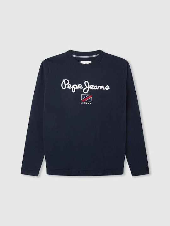 Kids' Sweater Long Sleeve Blue Larson