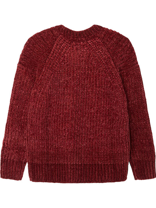 Kids' Sweater Long Sleeve Burgundy Xamira