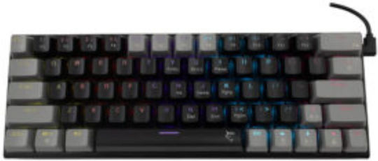White Shark WAKIZASHI 2 Гейминг Механична Клавиатура 60% с Синьо по поръчка суичове и RGB подсветка (Английски US) Grey/Black