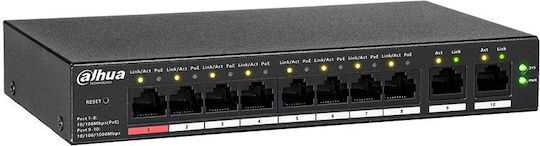 Dahua CS4010-8ET-110 Verwaltet L2 PoE++ Switch mit 8 Ports Gigabit (1Gbps) Ethernet