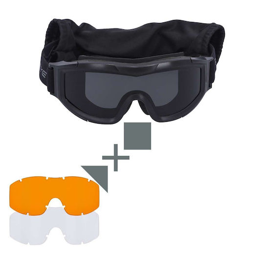 Swiss Eye Shooting Glasses Set of 2 Lenses with Anti-Glare Protection Black