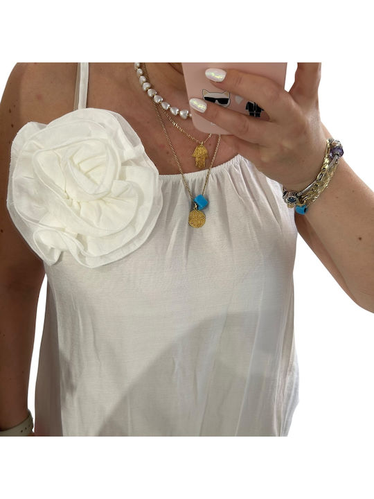 Summer Midi Dress White