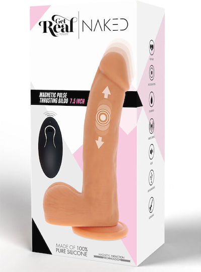 ToyJoy Get Real Naked Realistischer Vibrator mit Fernbedienung 19,5cm Beige