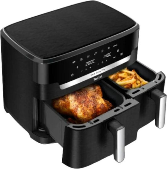 Tefal Easy Fry Xxl Friteuză cu aer cu Coș Detașabil Dublu 11lt Negru