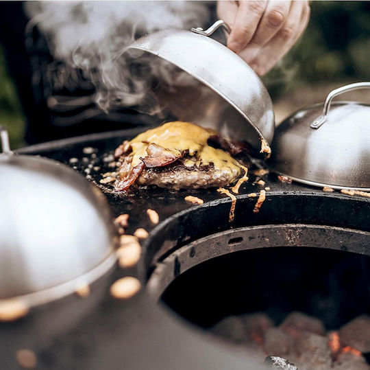 Moesta BBQ Ανοξείδωτο Καπάκι Δίσκου 22.5εκ.