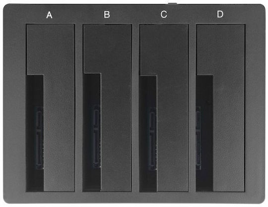 DeLock Docking Station for 4 Hard Drives SATA 2.5" / 3.5" with Connection USB 3.2 (63930)
