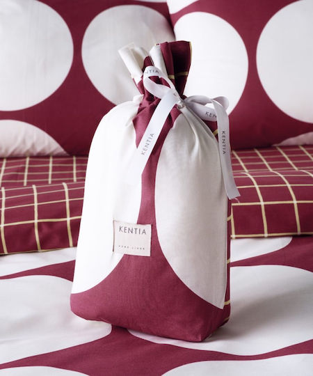 Kentia Sheet Sets Single 160x270cm. Versus Valia 05 Burgundy 3pcs