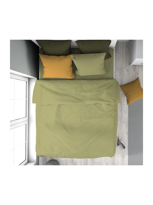 Dimcol Bettlaken für Einzelbett 160x240cm. Solid 504 Olive