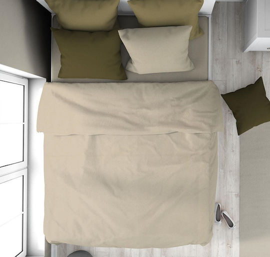Dimcol Solid Σεντόνι Υπέρδιπλο 220x240εκ. 502 Beige
