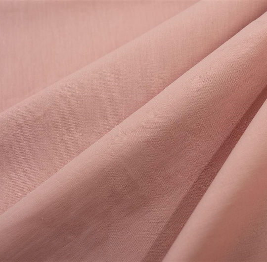 Dimcol Solid Σεντόνι Υπέρδιπλο 220x240εκ. 503 Dusty Rose