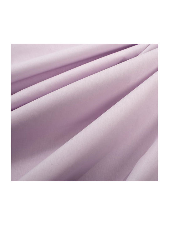 Dimcol Husă de Pilotă Bumbac Single 160x240 Solid 506 Light Purple