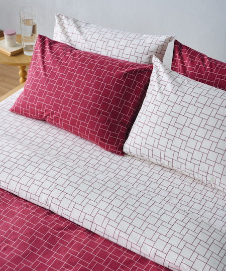 Kentia Duvet Cover Set Cotton Queen with 2 Pillowcases 225x245 Loft 05