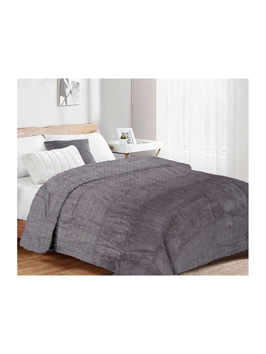 Dimcol Jacquard Κουβέρτα Fleece Μονή 160x220εκ.